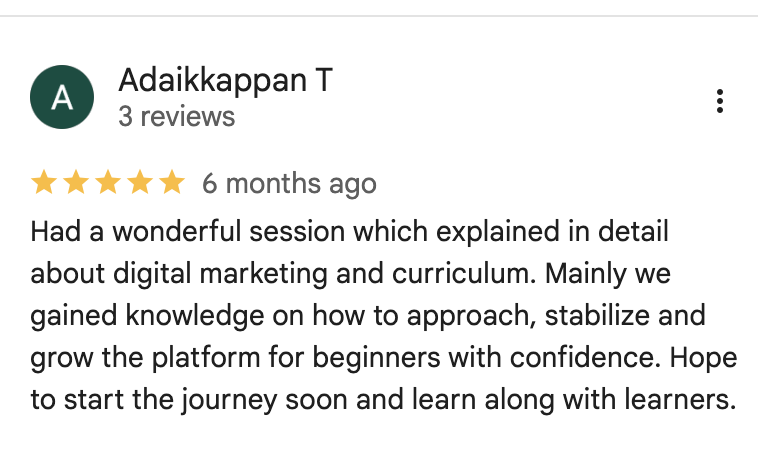 Google Review 5